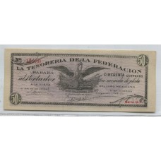 MEJICO ESTADO DE SALTILLO 1914 BILLETE EN MUY BUEN ESTADO